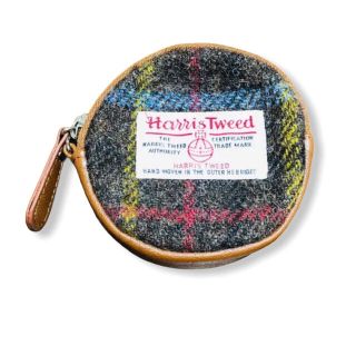 ハリスツイード(Harris Tweed)の【美品】ハリスツイード 丸型コインケース 小銭入れ Harris Tweed財布(コインケース)