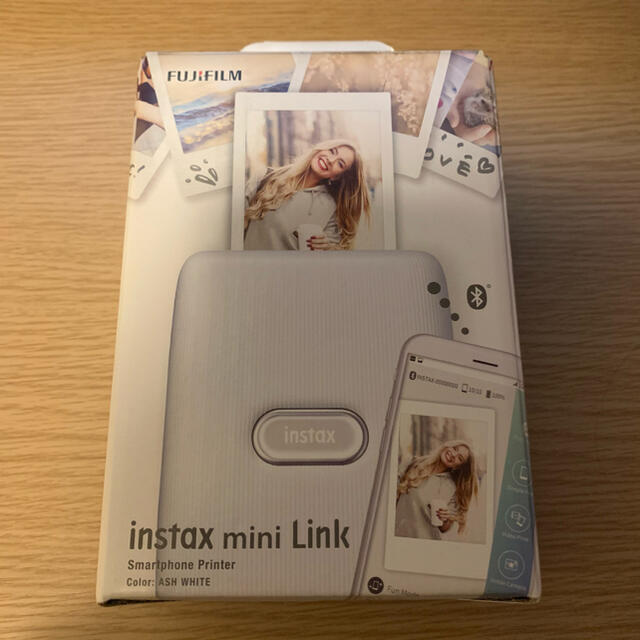 未開封 保証なし instax mini Link アッシュホワイト