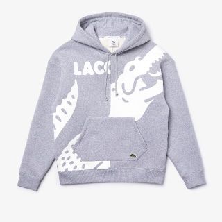 ラコステ(LACOSTE)のLACOSTE L!VE ワニプリントスウェットパーカー(パーカー)