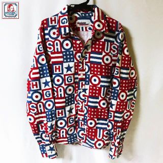 ヒステリックグラマー(HYSTERIC GLAMOUR)の【Hysteric Glamour】USA サークル&ヒススター総柄ワークシャツ(シャツ/ブラウス(長袖/七分))