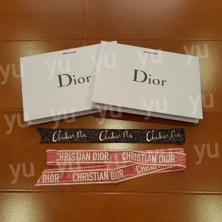 ディオール(Dior)のDIOR　ショッパー　紙袋　リボン　ラッピング(ラッピング/包装)