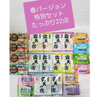 アースセイヤク(アース製薬)の【たっぷり22個セット】春バージョン特別セット 入浴剤 露天の宿 温泡 他(入浴剤/バスソルト)