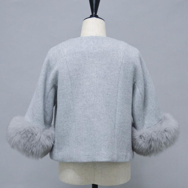 sheller シェリエ 2wayスリーブファーショートコート