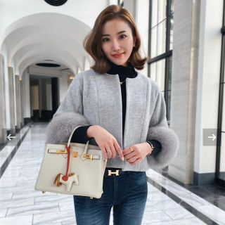 sheller シェリエ 2wayスリーブファーショートコート