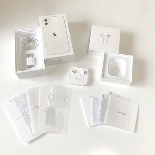 アップル(Apple)の付属品付き　Apple🍎包装箱　空箱(ヘッドフォン/イヤフォン)