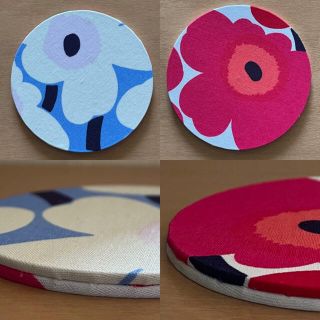 マリメッコ(marimekko)の値下げしました！マリメッコ  ミニウニッコ コースター2枚セット カルトナージュ(雑貨)