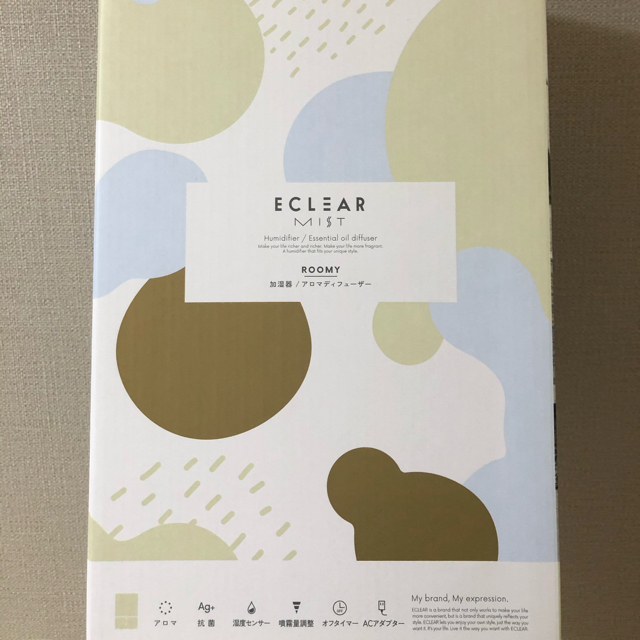 ELECOM(エレコム)の【新品・未開封】エレコム　ECLEAR MIST 加湿器　アロマデフューザー スマホ/家電/カメラの生活家電(加湿器/除湿機)の商品写真