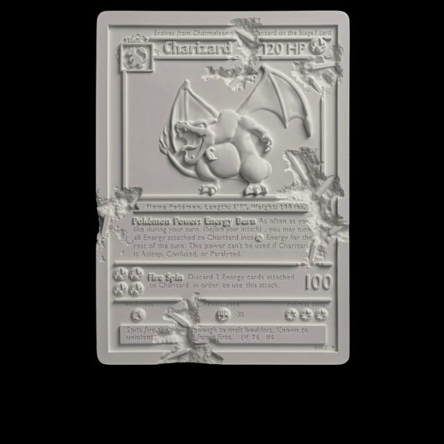 ポケモン(ポケモン)のdaniel arsham×Pokemon クリスタル 石版リザードン手渡できる エンタメ/ホビーの美術品/アンティーク(彫刻/オブジェ)の商品写真
