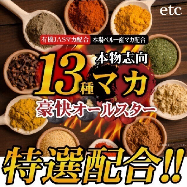 13種マカ豪快オールスター360粒6ヶ月分 食品/飲料/酒の健康食品(その他)の商品写真