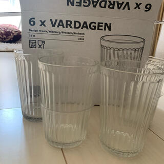 イケア(IKEA)のIKEA  グラス　4個(グラス/カップ)