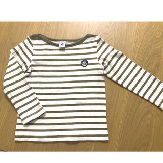 プチバトー(PETIT BATEAU)のプチバトー　マリニエール　長袖プルオーバー　4A 104cm(Tシャツ/カットソー)