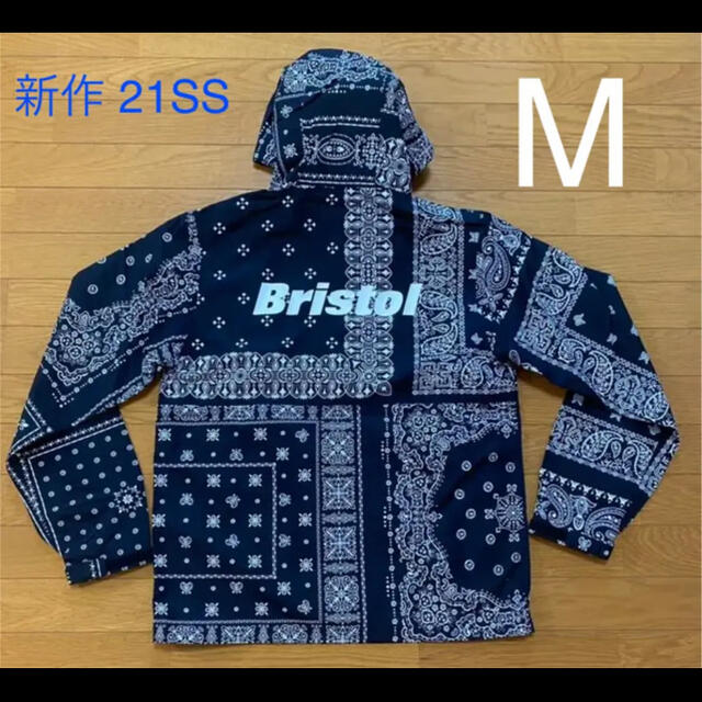 FCRB サイズM ブラックバンダナ NYLON HOODED BLOUSON