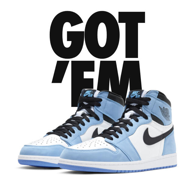 NIKE AJ1 HIGH OG UNIVERSITY BLUE 27.5cm