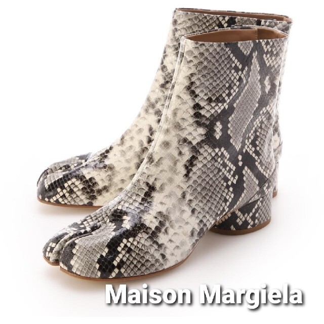 日本製 2ウェイ 週末お値下げ maison margiela 足袋ブーツ パイソン