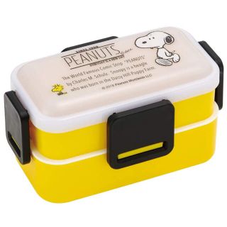 スヌーピー(SNOOPY)のスケーター ふんわり盛れる ドーム型フタ 2段 弁当箱 スヌーピー モ　(弁当用品)