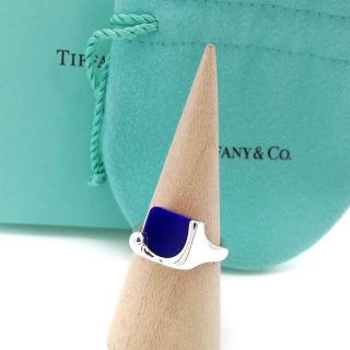 ティファニー(Tiffany & Co.)の未使用 希少 ティファニー ラピスラズリ スクエア シルバー リング uu5(リング(指輪))