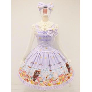 メタモルフォーゼタンドゥフィーユ(metamorphose temps de fille)の[アン様専用]ピンクレモネード JSK &カンカン帽セット(ひざ丈ワンピース)