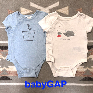 ベビーギャップ(babyGAP)のベビー服どんどん出品❣️babyGAP  ロンパース  2着セット　60サイズ(ロンパース)