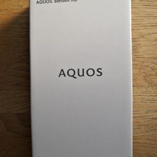 AQUOS sense4 lite ブラック ケース＋ガラスフィルム(スマートフォン本体)