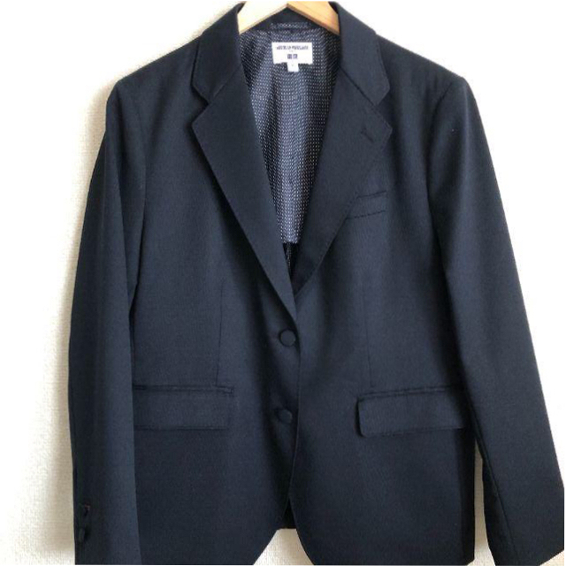ユニクロ イネス ウールブレンドジャケット (ネイビー) ユニクロ イネス ウールブレンドジャケット (ネイビー)