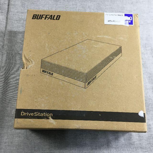BUFFALO 外付けハードディスク 4TB HD-AD4U3