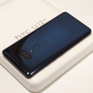 ハリウッドトレーディングカンパニー(HTC)の透け仕様 美品 国内版SIMフリー HTC U12+(スマートフォン本体)