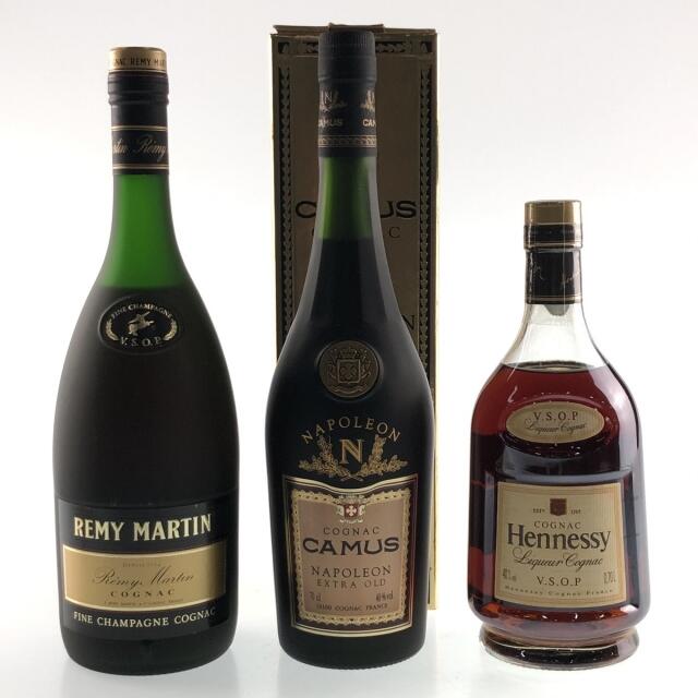 3本 REMY MARTIN CAMUS Hennessy コニャックウイスキー