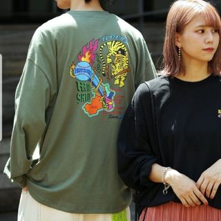 フリークスストア(FREAK'S STORE)の虎　トラ　オリーブ　カーキ　メンズ　ですが　レディース　にも(Tシャツ/カットソー(七分/長袖))