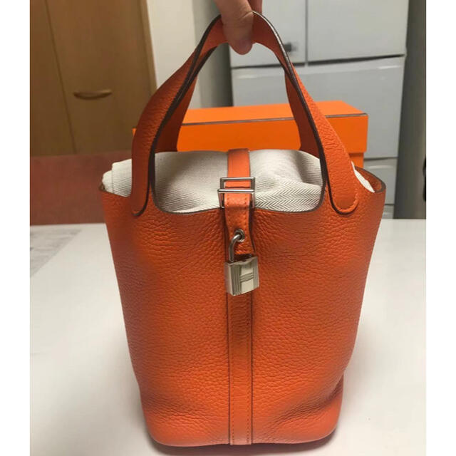 Hermes(エルメス)のエルメス　ピコタンロックpm18 オレンジ レディースのバッグ(ハンドバッグ)の商品写真