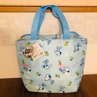 スヌーピー(SNOOPY)のスヌーピー保冷ランチバッグ　ブルー(キャラクターグッズ)