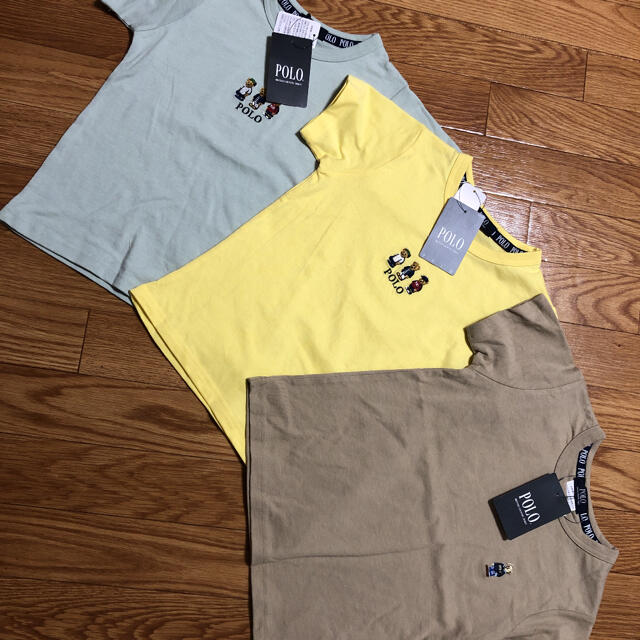 しまむら(シマムラ)のしまむら×POLO ベア　Tシャツ　120 3点セット キッズ/ベビー/マタニティのキッズ服男の子用(90cm~)(Tシャツ/カットソー)の商品写真