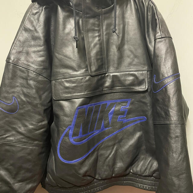 nike supreme leather anorak