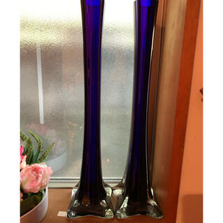 バカラ(Baccarat)のムラノガラス　花瓶　1対　2本(花瓶)