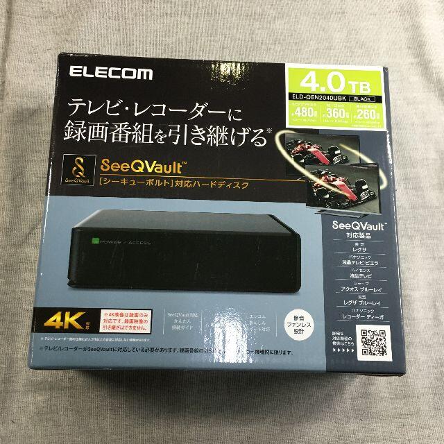 エレコム HDD 外付けハードディスク 4TB ELD-QEN2040UBK