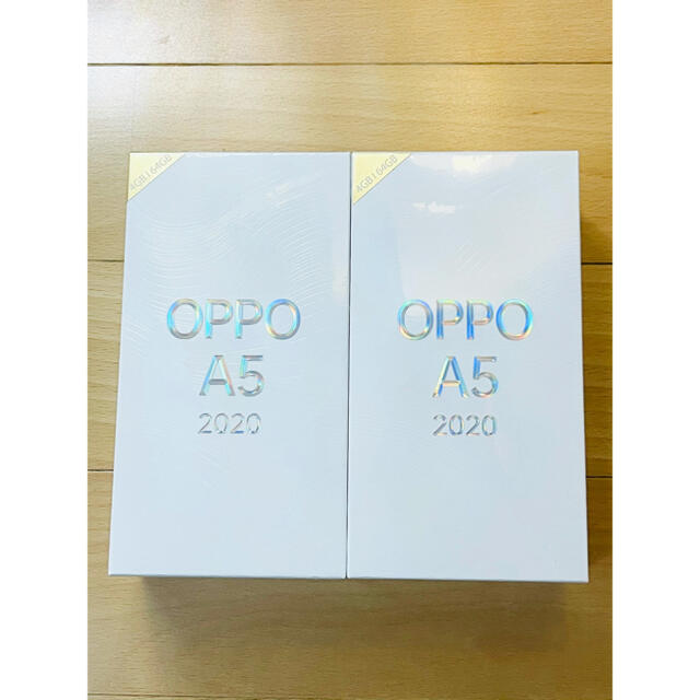 スマートフォン/携帯電話【新品未開封】 OPPO A5  2020 本体 2台セット SIMフリー