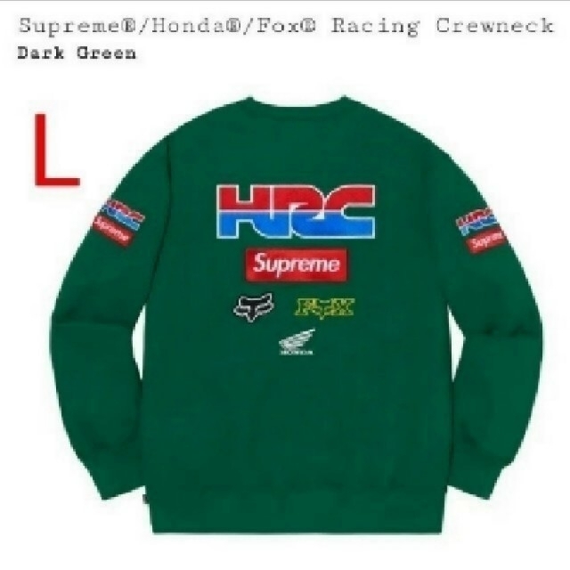 L★Supreme®/Honda®/Fox® Racing Crewneck