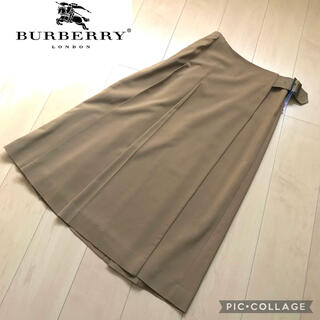 バーバリー(BURBERRY)のSANYO  Burberry  London プリーツスカート　巻きスカート(ロングスカート)