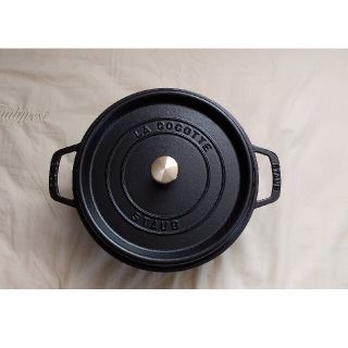 ストウブ(STAUB)の⭐ストウブ⭐staub ココットラウンド26　ブラック(鍋/フライパン)