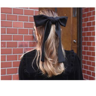 ケイティー(Katie)のDOLL RIBBON head dress BLACK(バレッタ/ヘアクリップ)