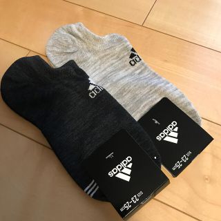 アディダス(adidas)の新品☆アディダス　スニーカーソックス★2足セット(靴下/タイツ)