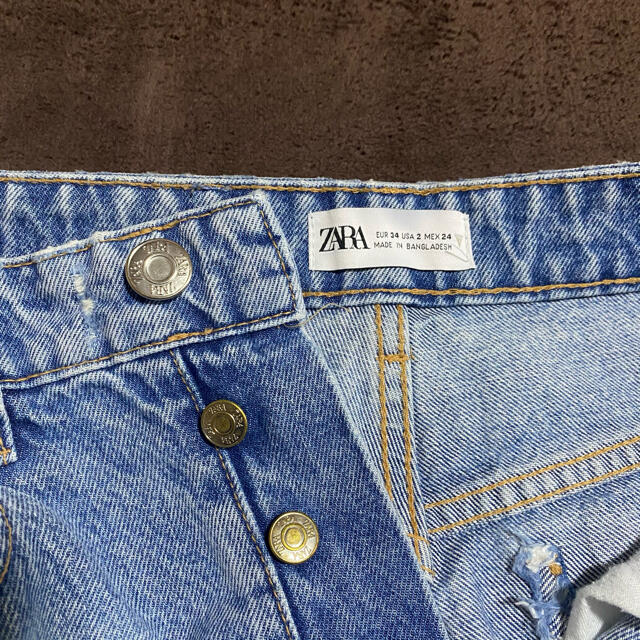 ZARA(ザラ)の【ZARA】ハイウエストデニム レディースのパンツ(デニム/ジーンズ)の商品写真