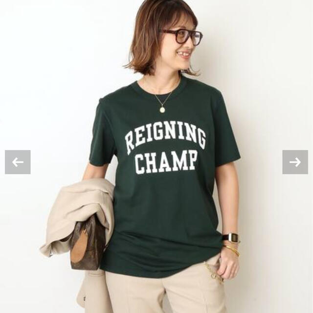DEUXIEME CLASSE(ドゥーズィエムクラス)のREIGNING CHAMP ロゴTシャツ レディースのトップス(Tシャツ(半袖/袖なし))の商品写真