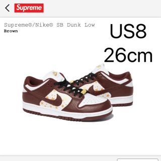 シュプリーム(Supreme)のSupreme Nike SB Dunk Low brown(スニーカー)