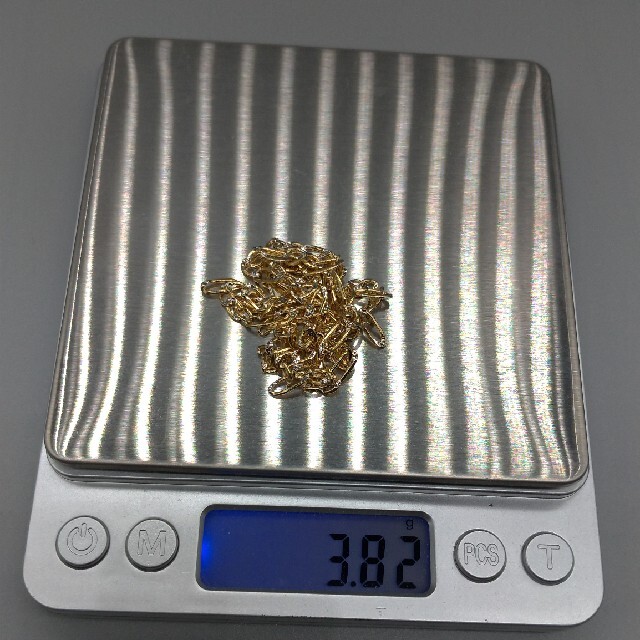AVALANCHE - 10K フィガロチェーン ダイヤモンドカット 50センチ 新品 