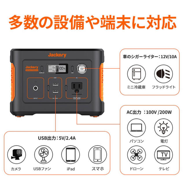 Jackery ポータブル電源 240 スポーツ/アウトドアのスポーツ/アウトドア その他(その他)の商品写真