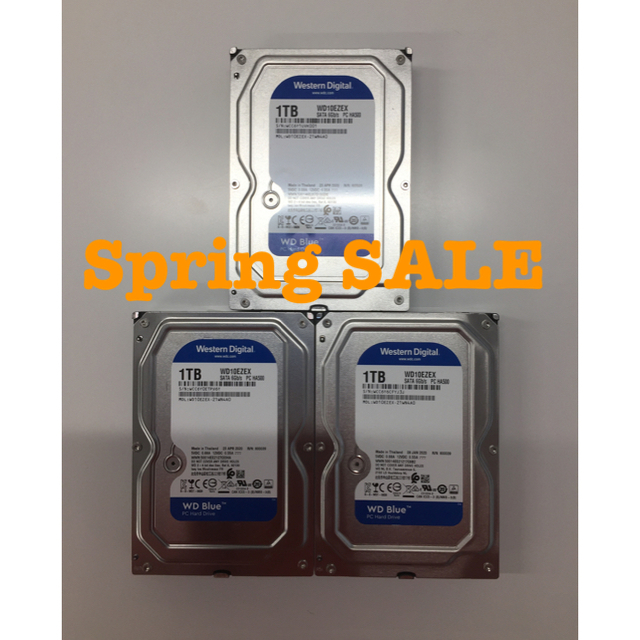 Western Digital 3.5HDD 1TB WD10EZEX×3