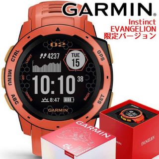 ガーミン(GARMIN)のGARMIN(ガーミン) インスティンクト エヴァンゲリオン 弐号機モデル(腕時計(デジタル))