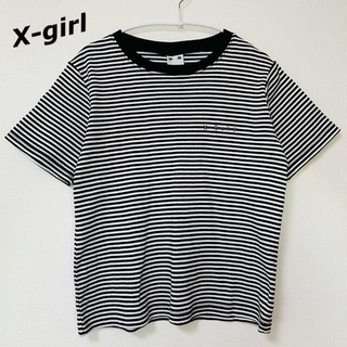 エックスガール(X-girl)の☆最終値下げ☆【X-girl】XGBS STRIPED TEE【Tシャツ】(Tシャツ(半袖/袖なし))