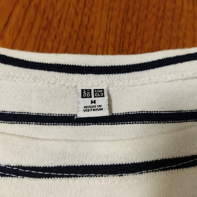 UNIQLO(ユニクロ)のUNIQLO ボーダーT M レディースのトップス(Tシャツ(長袖/七分))の商品写真