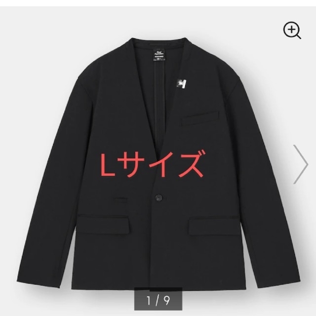MIHARAYASUHIRO(ミハラヤスヒロ)のGU ノーカラージャケット ミハラヤスヒロ Lサイズ メンズのジャケット/アウター(ノーカラージャケット)の商品写真